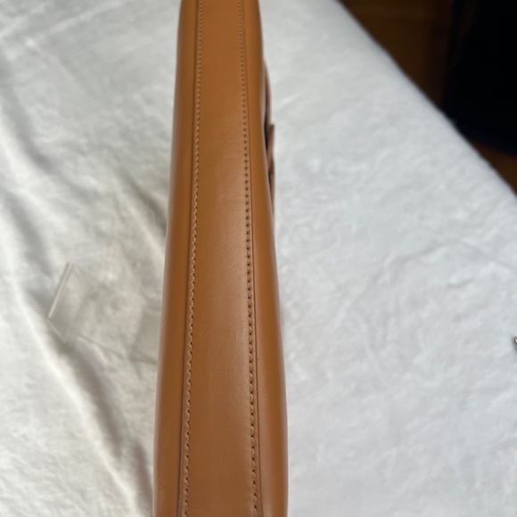 Vince Camuto Large Leather Clutch in Toffee Color - Picture 3 of 16